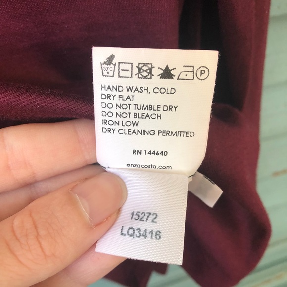 Enza Costa puff sleeve turtle neck small - Picture 10 of 10